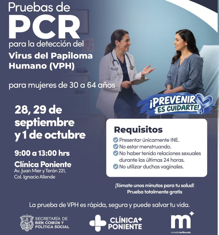 Acercan servicios de salud con jornada gratuita de detección de VPH