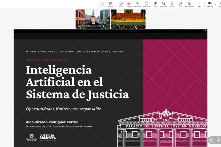 Poder Judicial de Michoacán analiza oportunidades y límites de la inteligencia artificial en el sistema de justicia