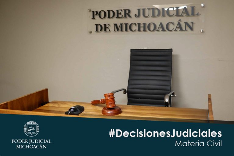 Juez civil de Morelia protege patrimonio y derechos de mujer adulta mayor con discapacidad