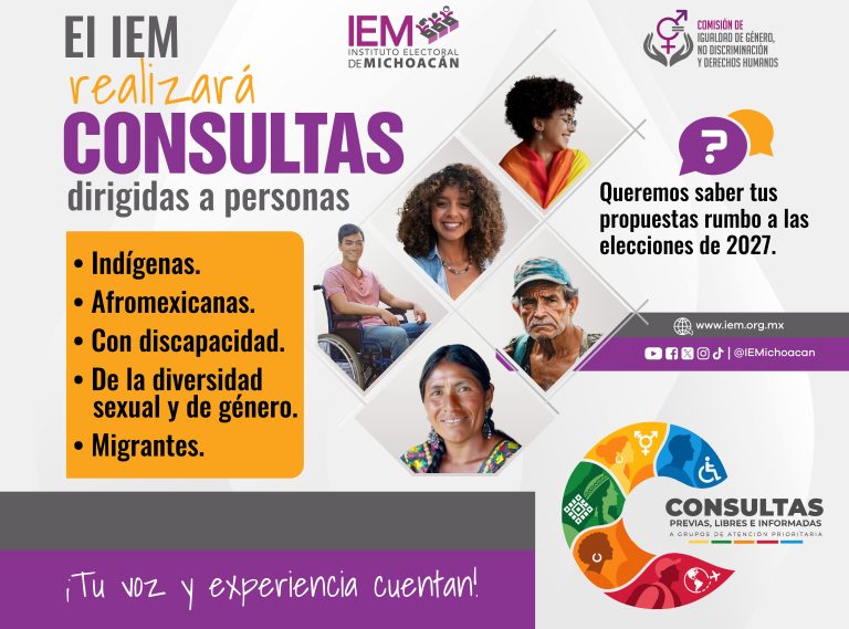 Invita IEM a la diversidad sexual y de género a participar en consultas