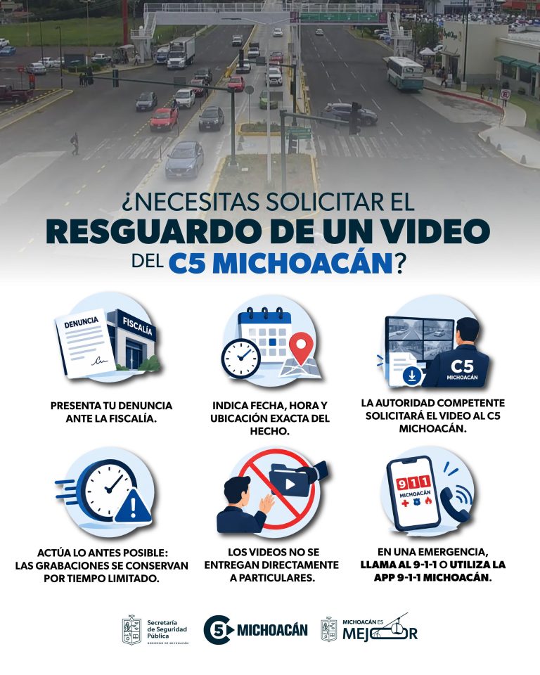 SSP da a conocer procedimientos para pedir el resguardo de videos del C5