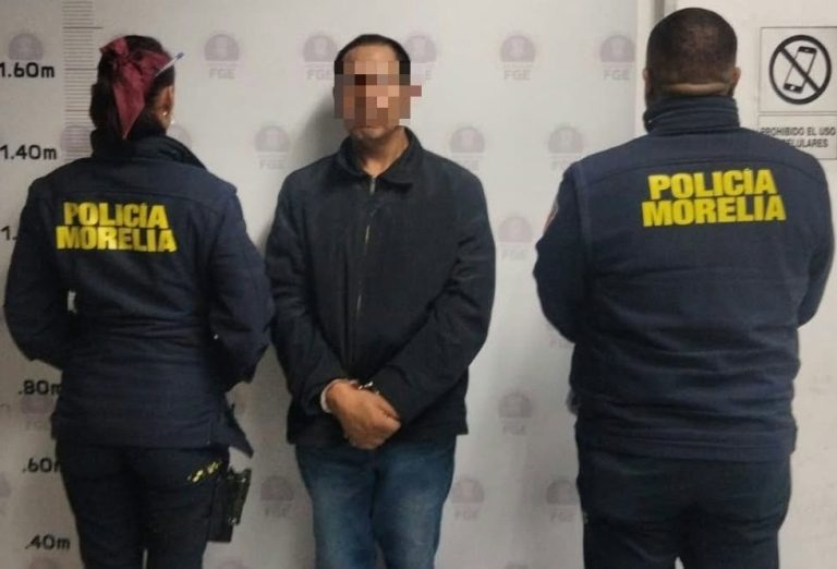 Detiene Policía Morelia a hombre en la colonia Poblado Ocolusen; hizo disparos