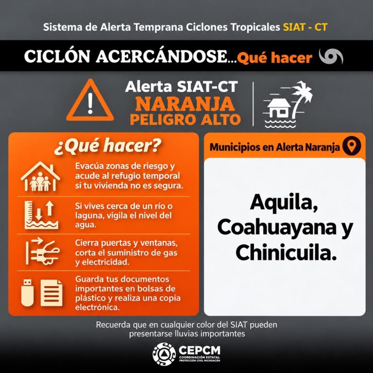Llama PC a extremar precauciones en la Costa y Sierra ante paso del huracán “Trudy”