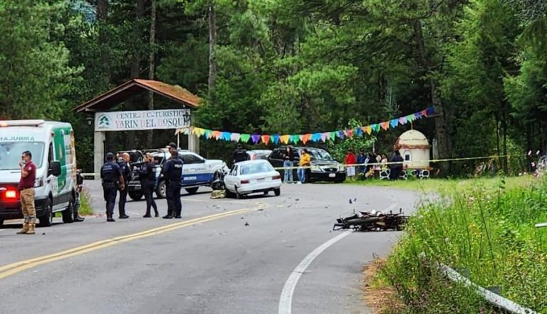 Motociclista muere tras choque sobre la carretera Uruapan-Los Reyes