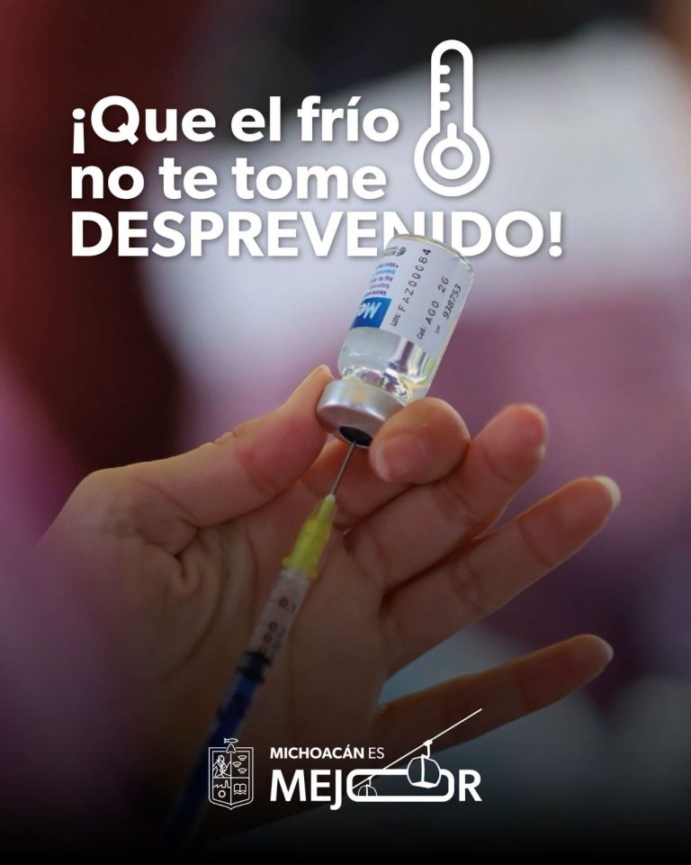 Exhortan a la población a acudir a los centros de salud para aplicarse las vacunas para la Temporada Invernal