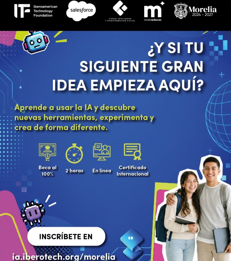 Ayuntamiento de Morelia abre convocatoria de becas gratuitas para aprender inteligencia artificial