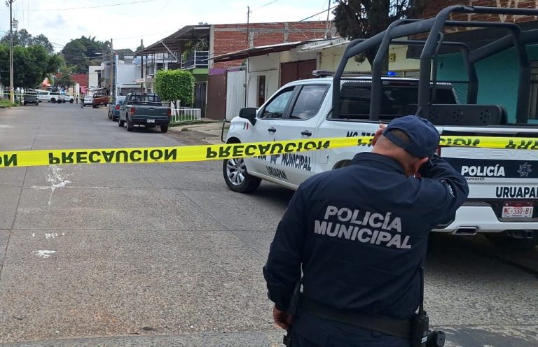 Se registra ataque armado en la colonia Emiliano Zapata, de Uruapan