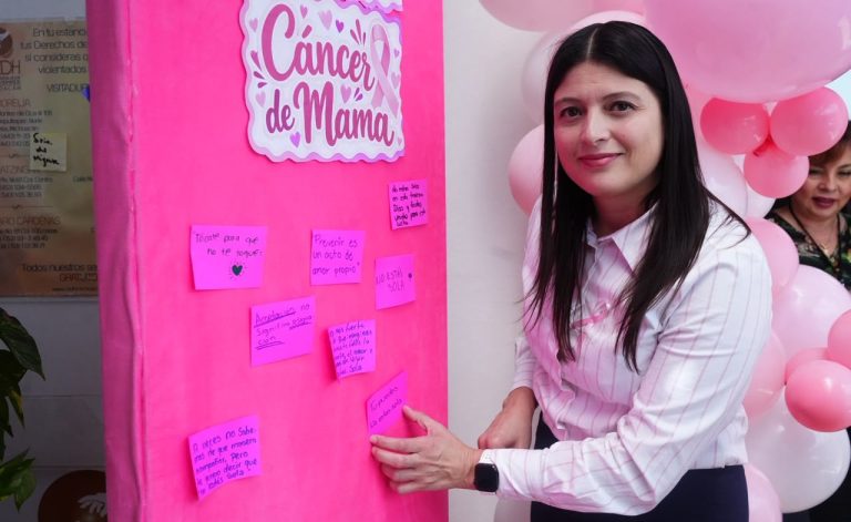 Promueve CEDH Michoacán la prevención del cáncer de mama y el derecho a la salud integral