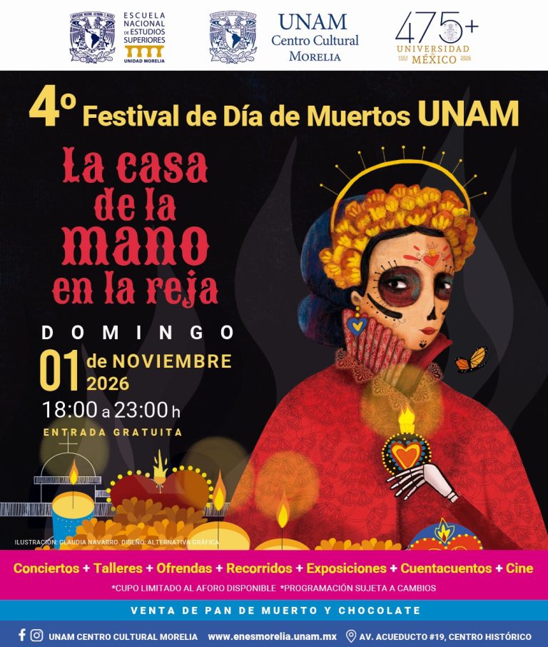 Anuncian el “4º. Festival de Día de Muertos UNAM. La casa de la mano en la reja”