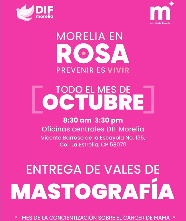 Acerca DIF Morelia mastografías gratuitas a mujeres de Morelia