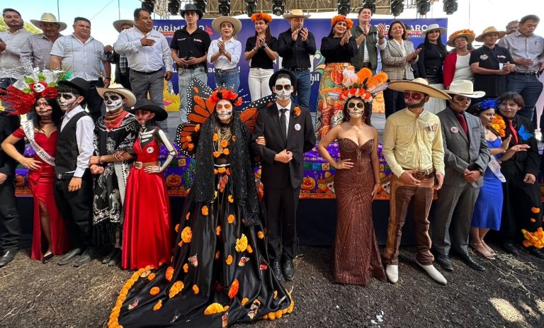 Inauguran la Sexta Fiesta de la Flor de Cempasúchil, en Tarímbaro