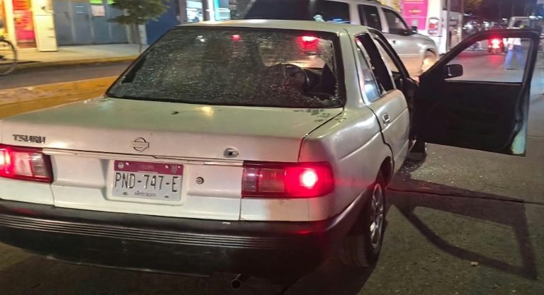 Automovilista sobrevive a atentado en el Centro de Zamora